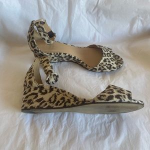 J. Crew Leopard Print Wedges